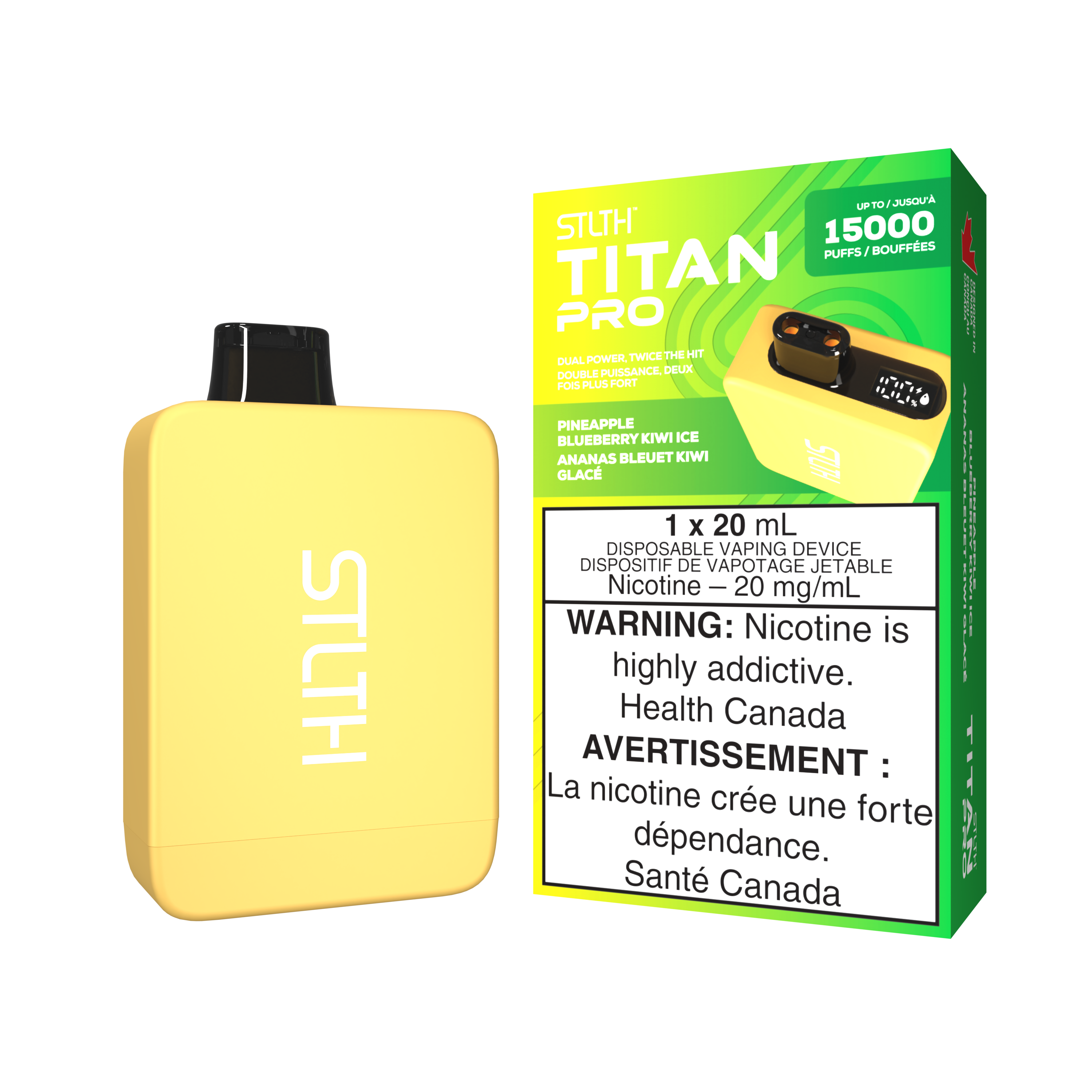 PINEAPPLE BLUEBERRY KIWI ICE - STLTH TITAN PRO (20mL)