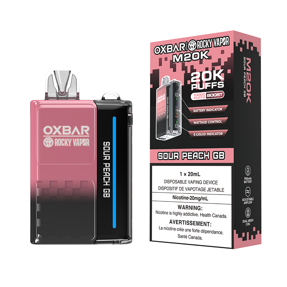 SOUR PEACH GB - OXBAR M20K BY ROCKY VAPOR