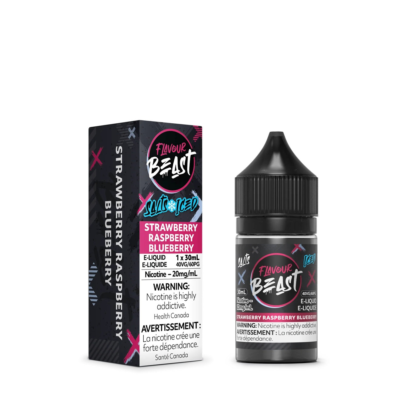 STRAWBERRY RASPBERRY BLUEBERRY - FLAVOUR BEAST E LIQUID (30mL)