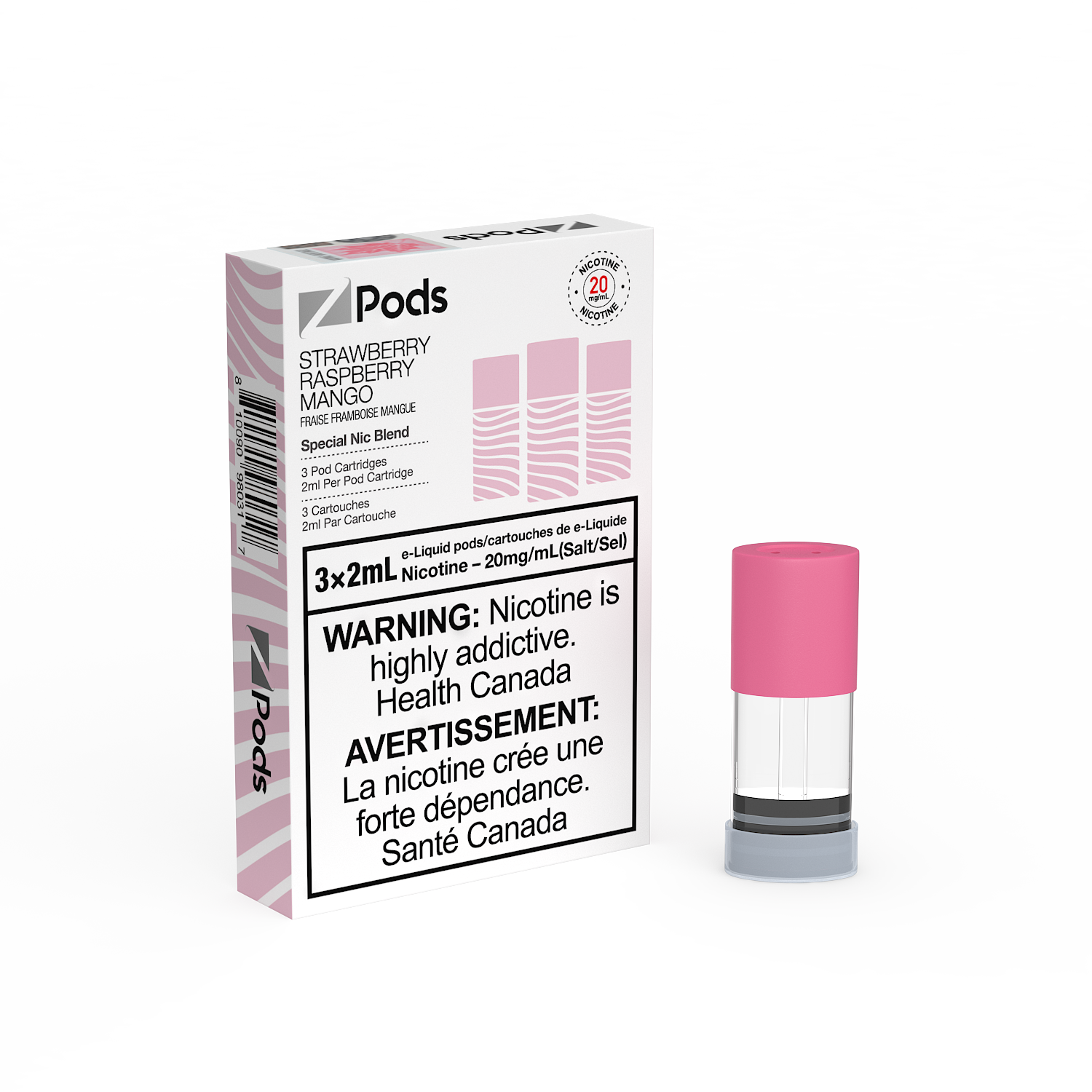 Z-PODS: STRAWBERRY RASPBERRY MANGO