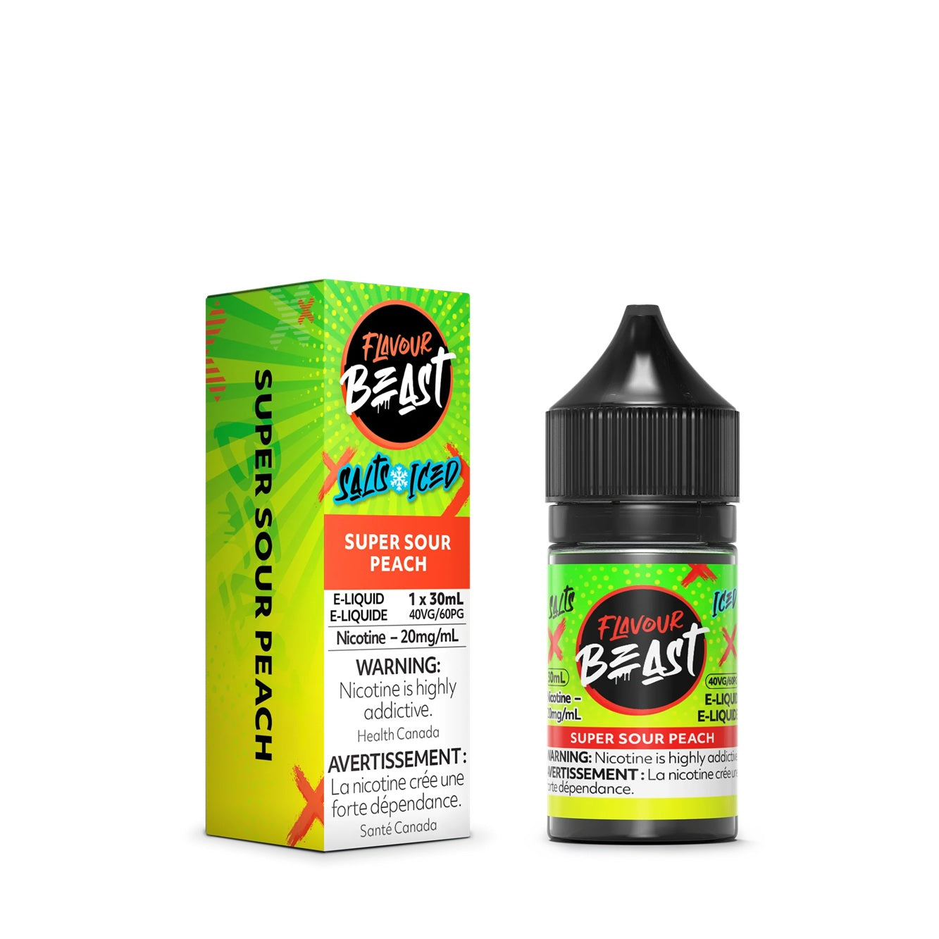 SUPER SOUR PEACH - FLAVOUR BEAST E LIQUID (30mL)