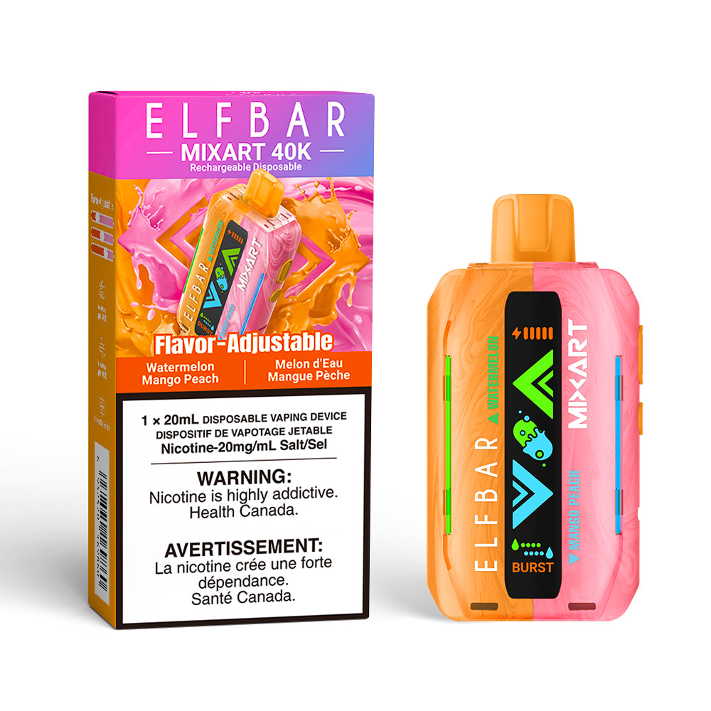 WATERMELON MANGO PEACH - ELFBAR MIXART 40K (20mL)