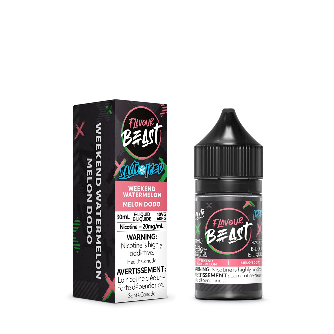 WEEKEND WATERMELON ICED - FLAVOUR BEAST E LIQUID (30mL)