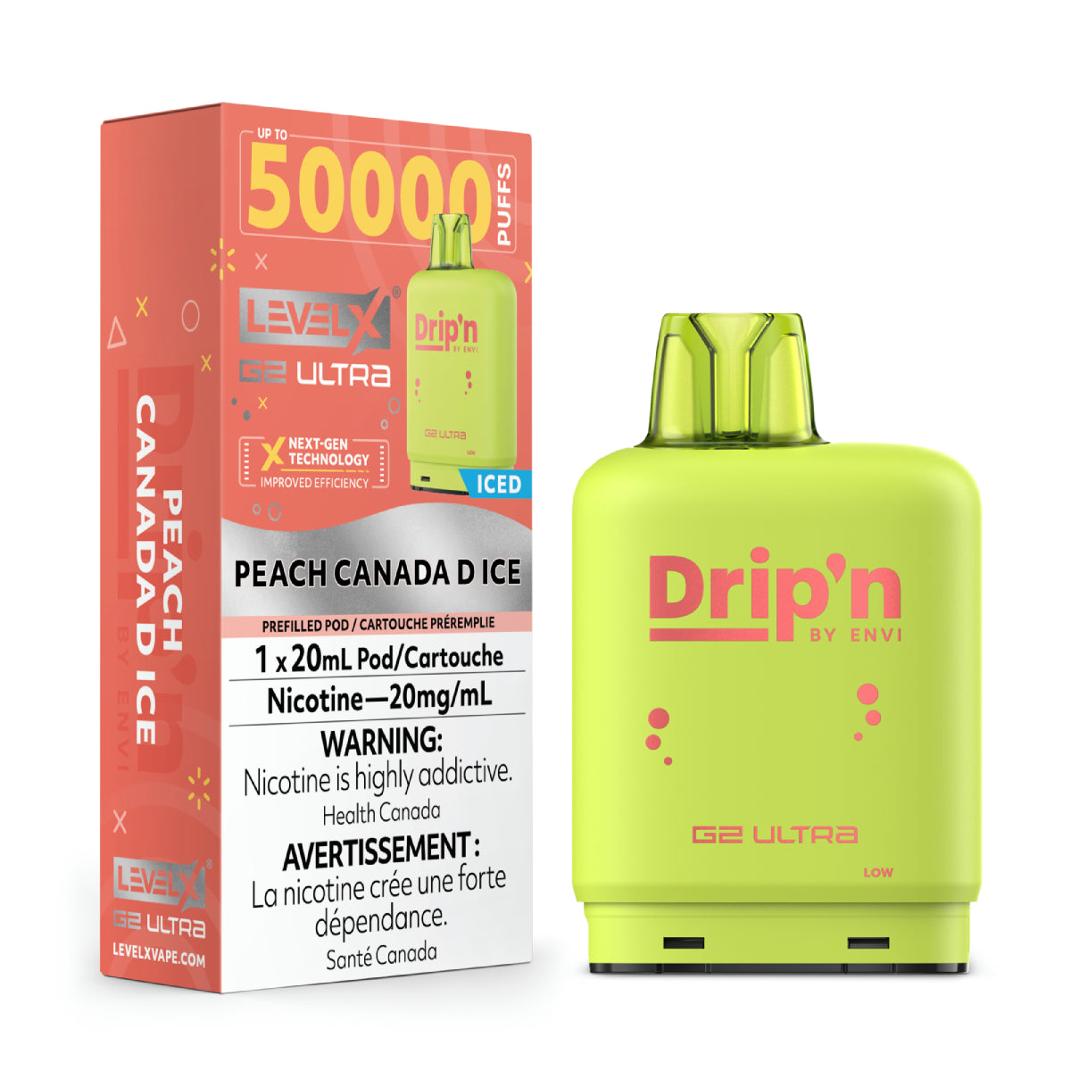PEACH CANADA D ICE - DRIP'N LEVEL X G2 ULTRA (20mL)