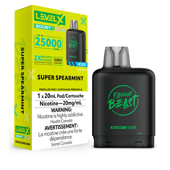 SUPER SPEARMINT ICED - LEVEL X FB BOOST (20mL)