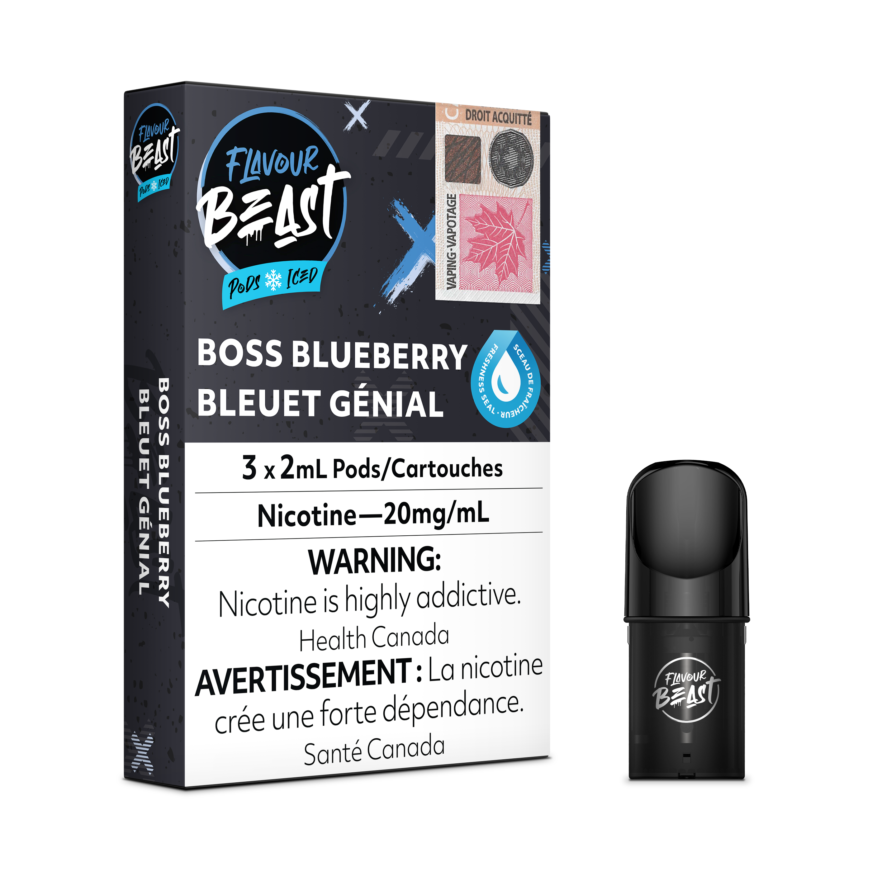 BOSS BLUEBERRY - FLAVOUR BEAST PODS