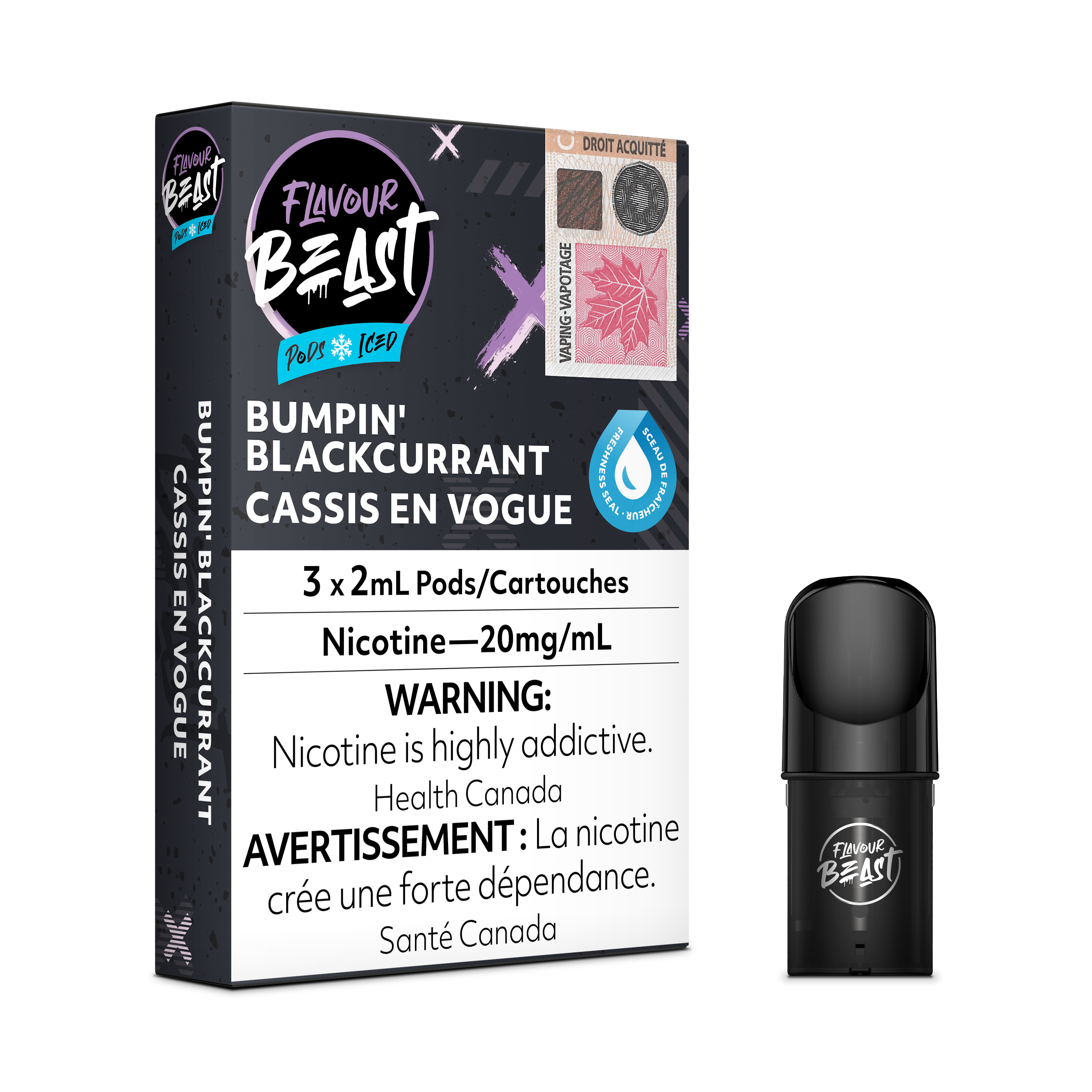 BUMPIN' BLACKCURRANT - FLAVOUR BEAST PODS
