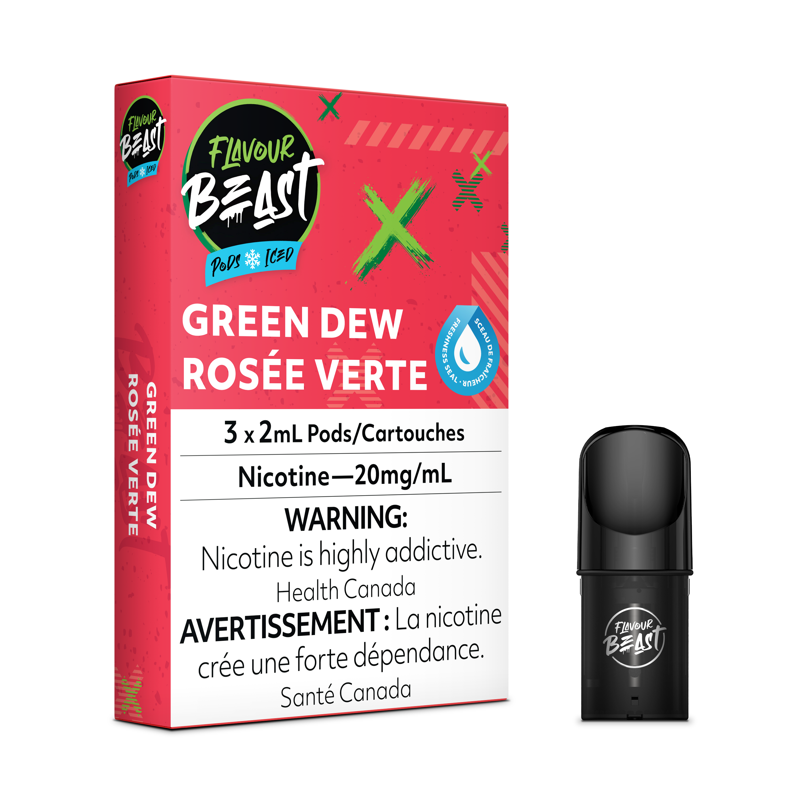 GNARLY GREEN D - FLAVOUR BEAST PODS