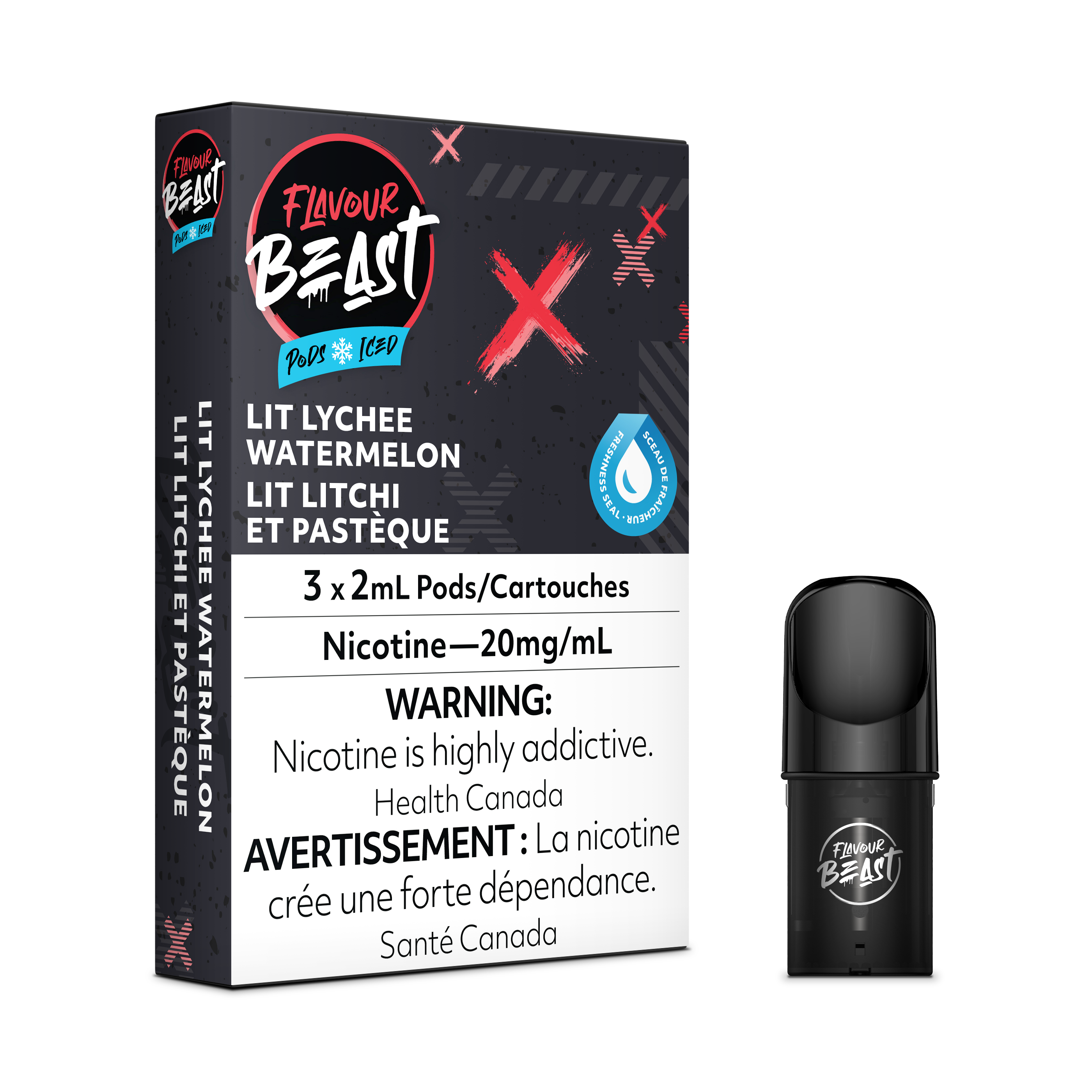 LIT LYCHEE WATERMELON - FLAVOUR BEAST PODS