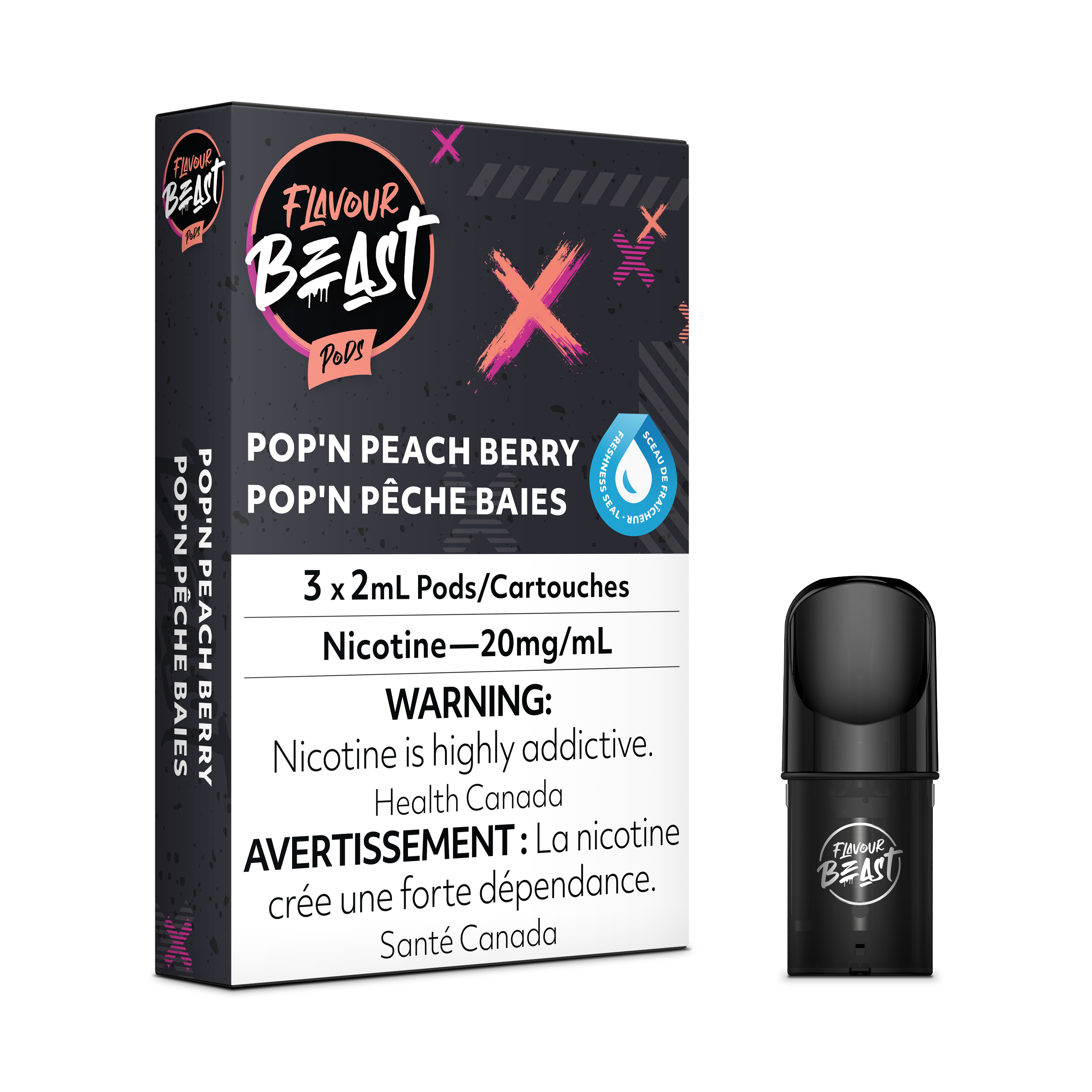 PACKIN' PEACH BERRY - FLAVOUR BEAST PODS