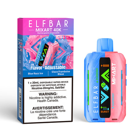 BLUE RAZZ ICE - ELFBAR MIXART 40K (20mL) (ONTARIO)