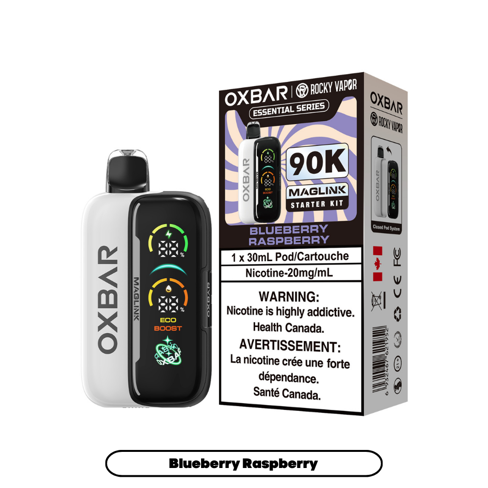 BLUEBERRY RASPBERRY - OXBAR MAGLINK *HYBRID DISPOSABLE STARTER KIT* (DEVICE & POD) (30mL)