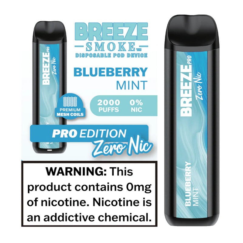 BLUEBERRY MINT - BREEZE PRO EDITION (4mL) (ZERO NICOTINE)