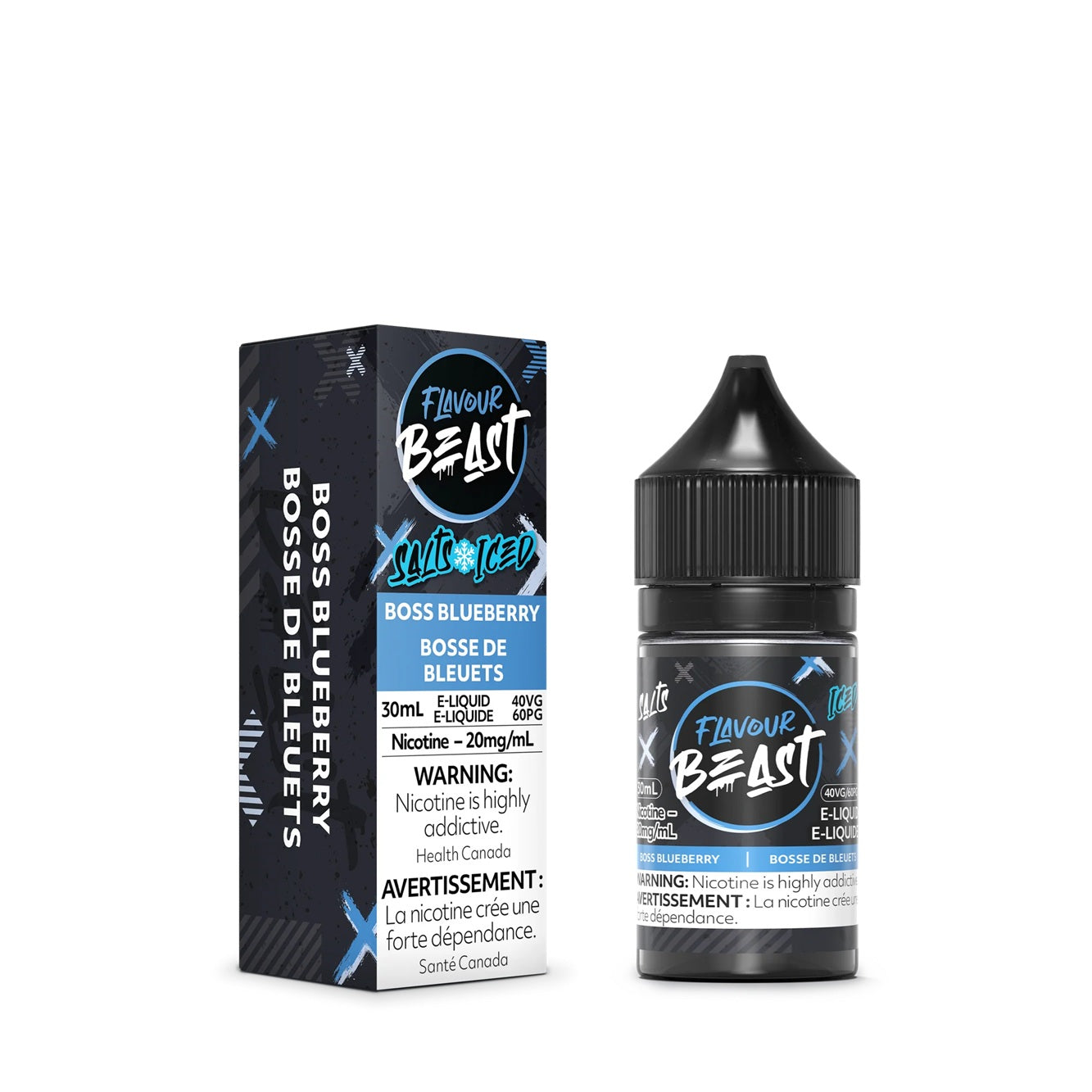 BOSS BLUEBERRY ICED - FLAVOUR BEAST E LIQUID (30mL)