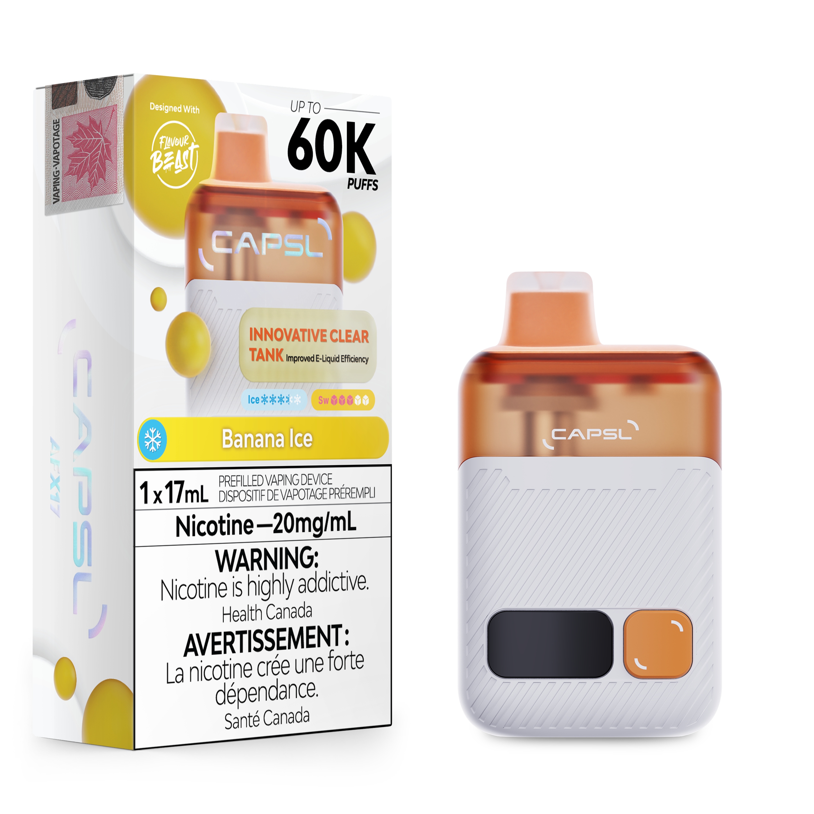 BANANA ICE - CAPSL DISPOSABLE (17mL)