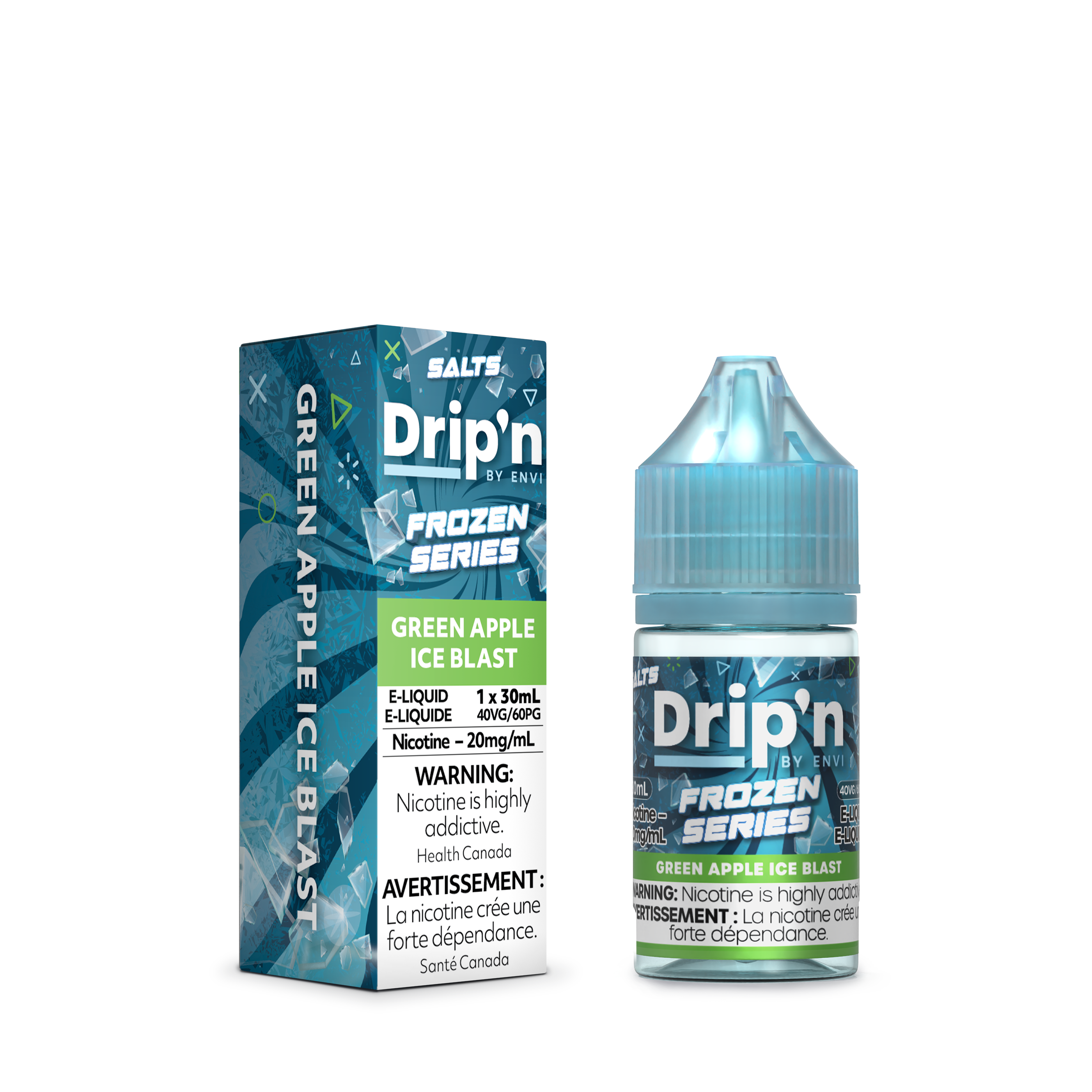 GREEN APPLE ICE BLAST - DRIP'N BY ENVI E-LIQUID (30mL)