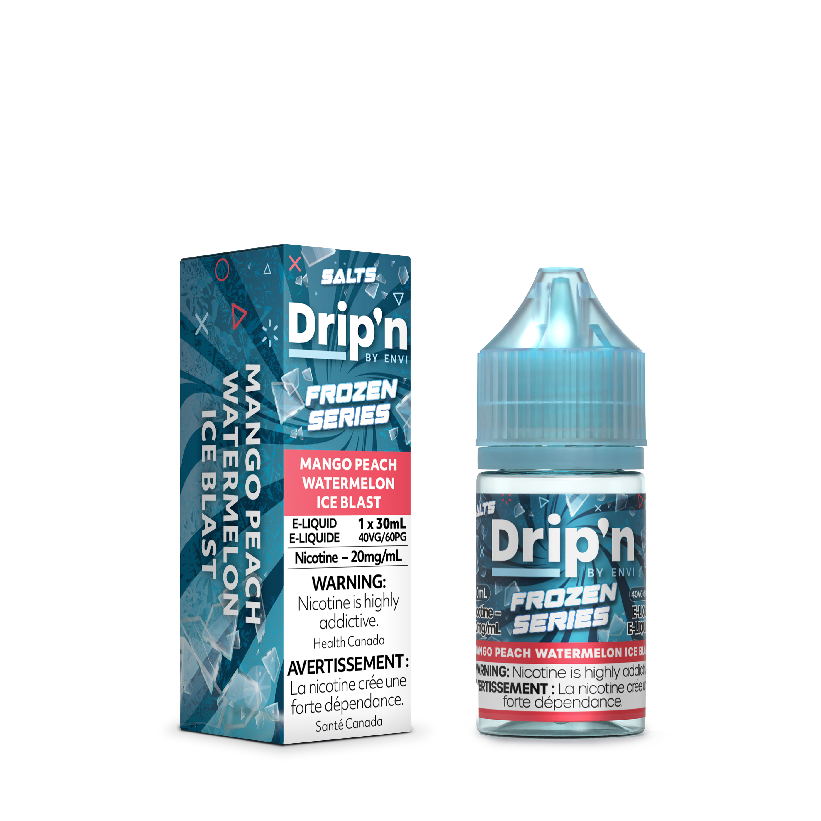 MANGO PEACH WATERMELON ICE BLAST - DRIP'N BY ENVI E-LIQUID (30mL)