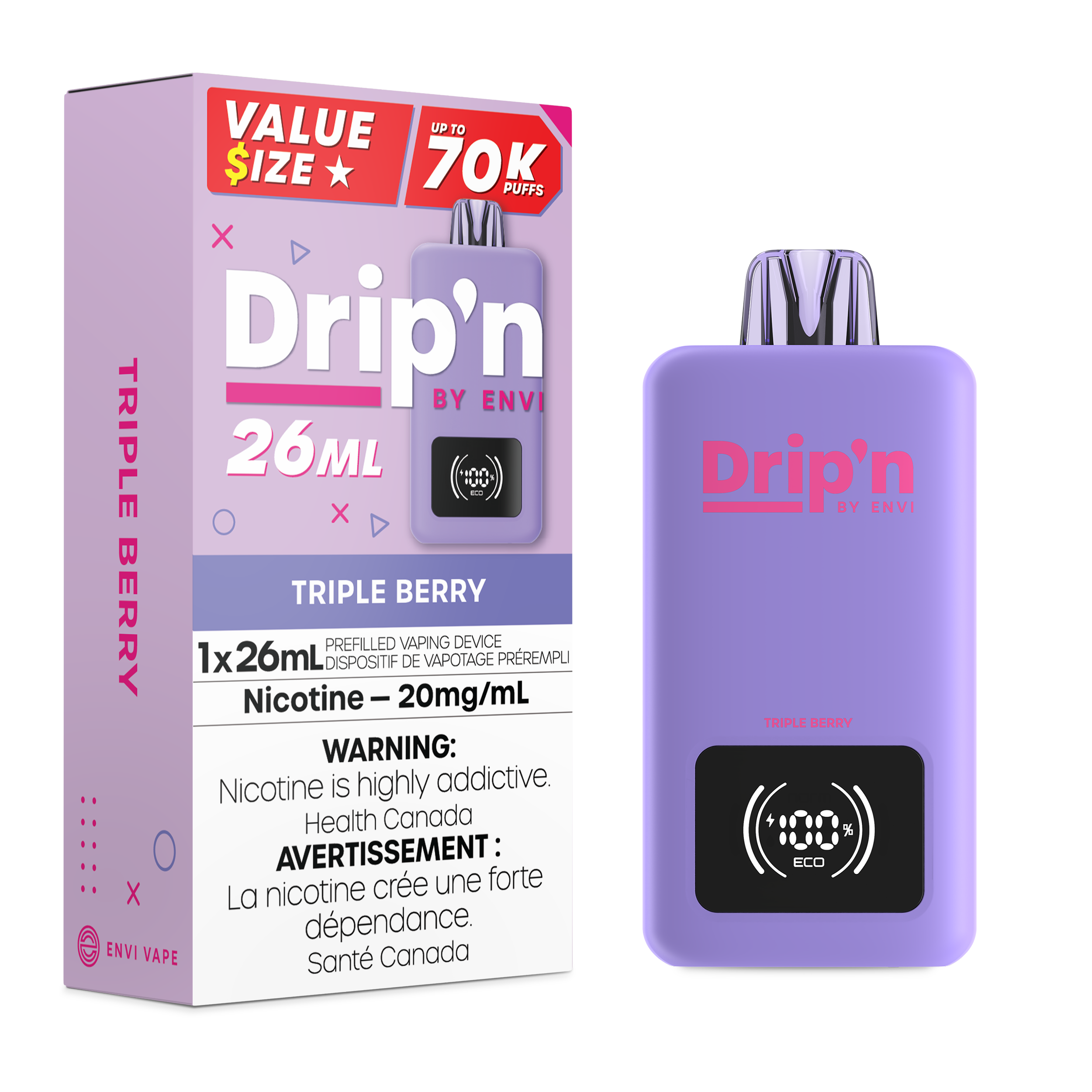 TRIPLE BERRY - DRIP'N 26ML BY ENVI