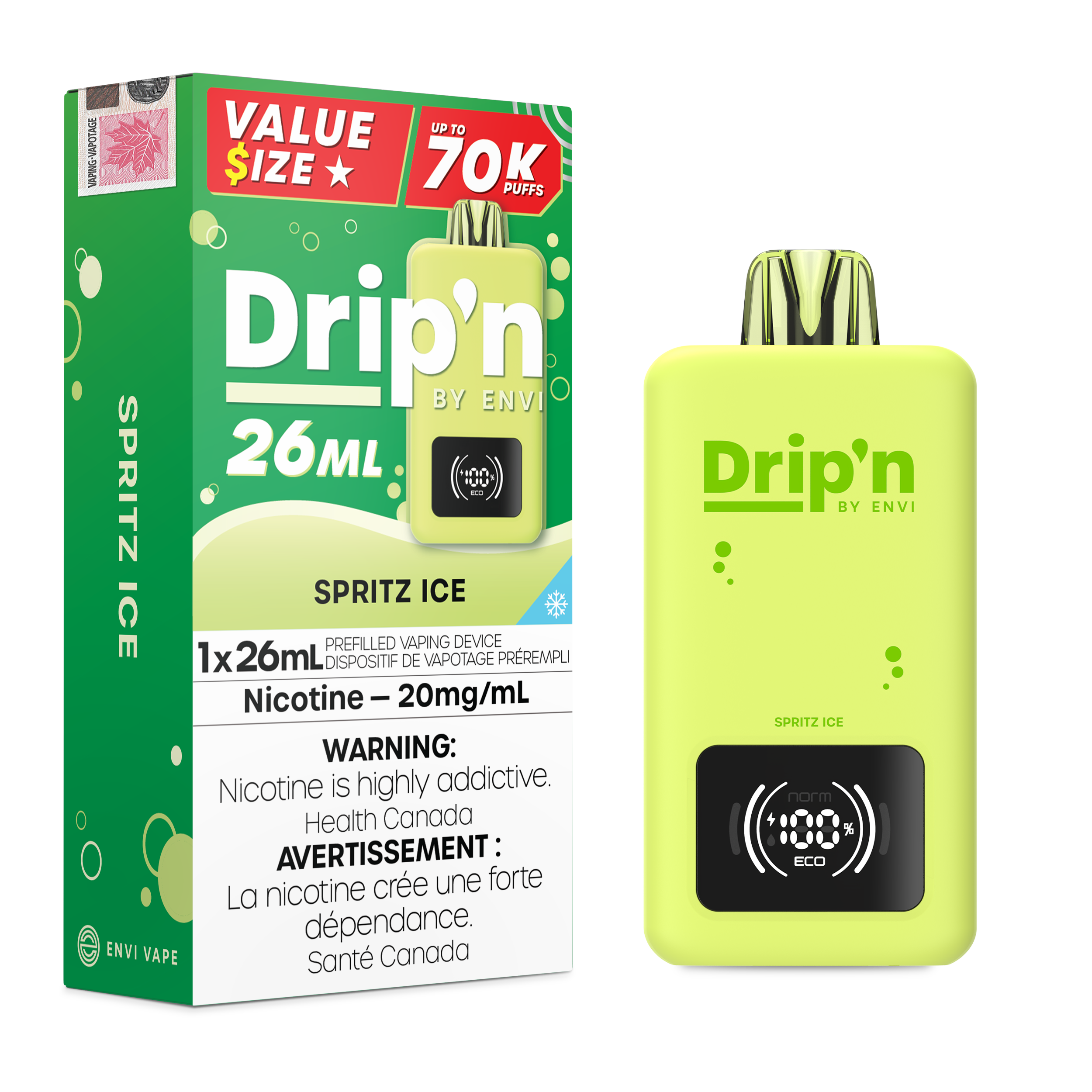 SPRITZ ICE - DRIP'N 26ML BY ENVI