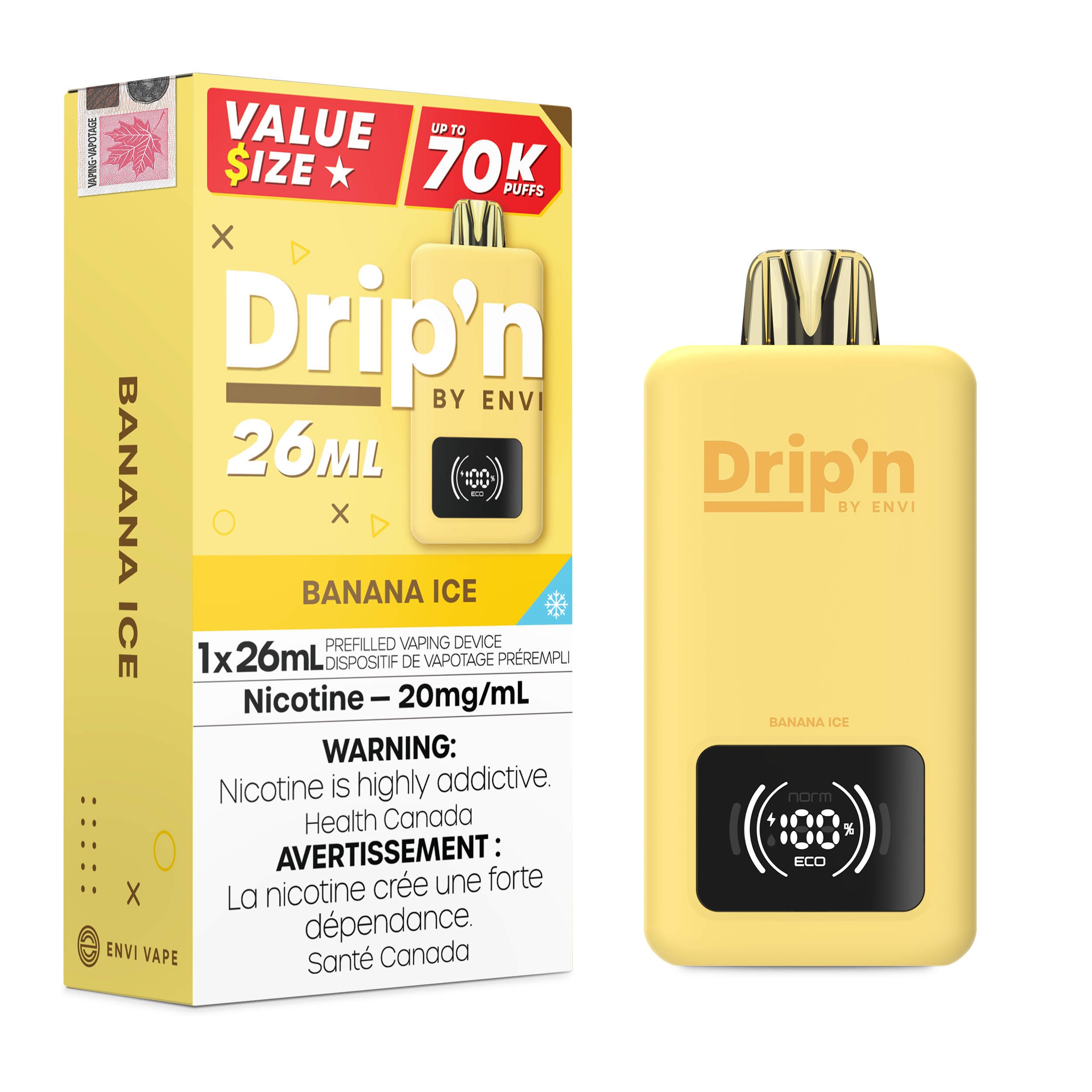 BANANA ICE - DRIP'N 26ML BY ENVI