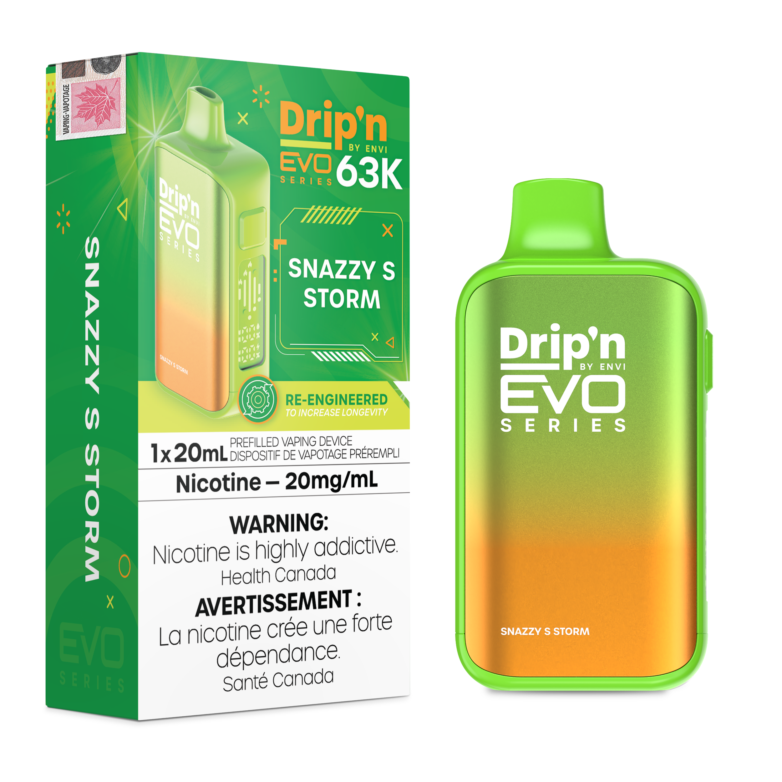 SNAZZY S STORM - DRIP'N EVO 63K BY ENVI (20ML)