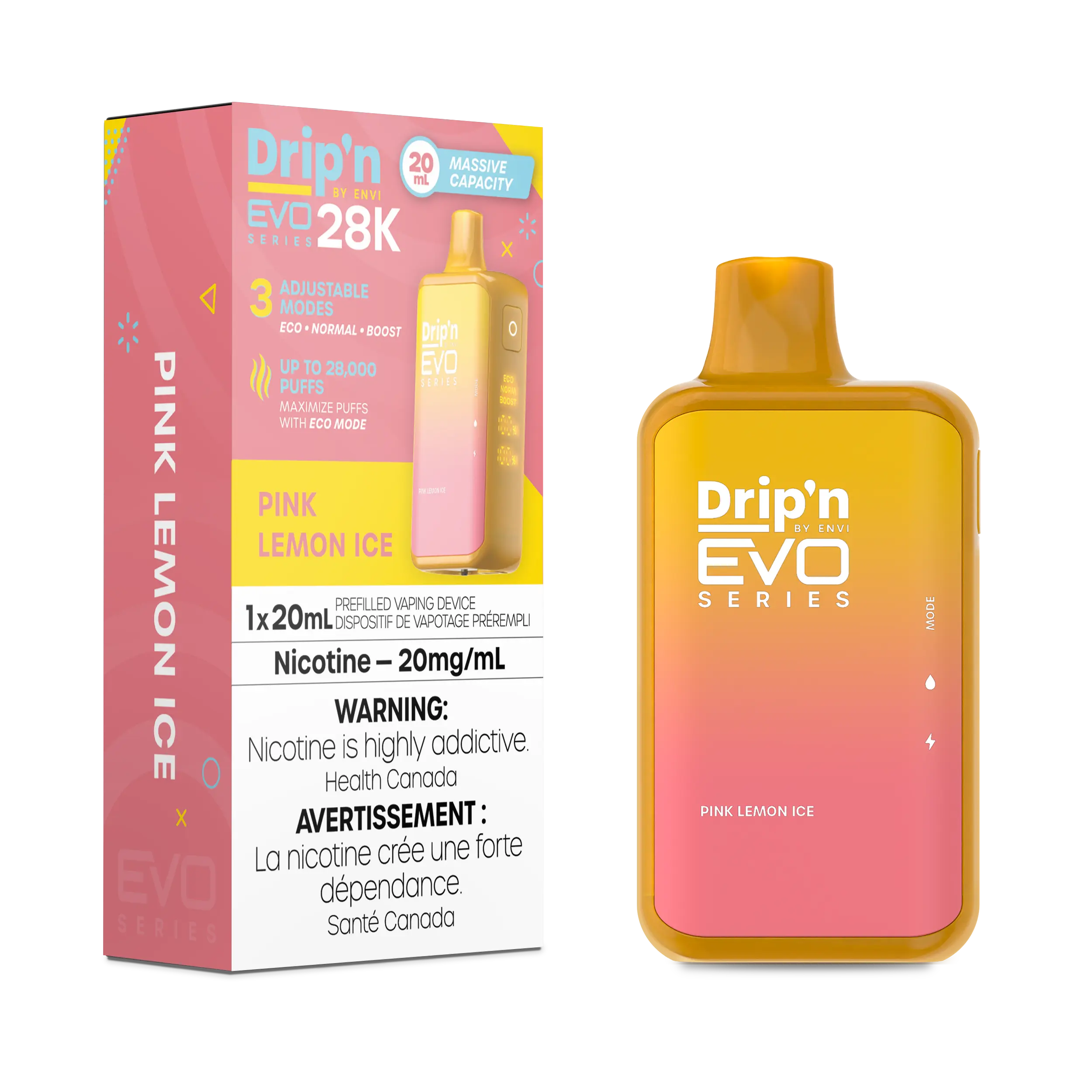 PINK LEMON ICE - DRIP'N EVO 28K BY ENVI (ONTARIO)