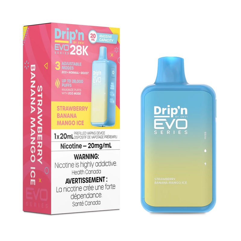 STRAWBERRY BANANA MANGO ICE - DRIP'N EVO 28K BY ENVI (ONTARIO)