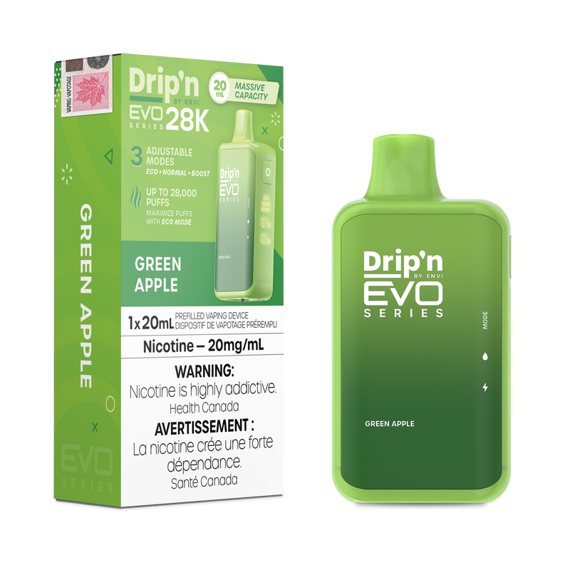 GREEN APPLE - DRIP'N EVO 28K BY ENVI (ONTARIO)