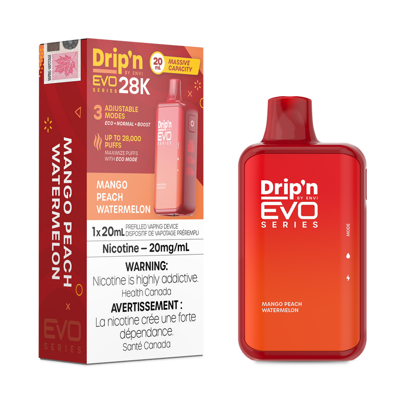 MANGO PEACH WATERMELON - DRIP'N EVO 28K BY ENVI (ONTARIO)