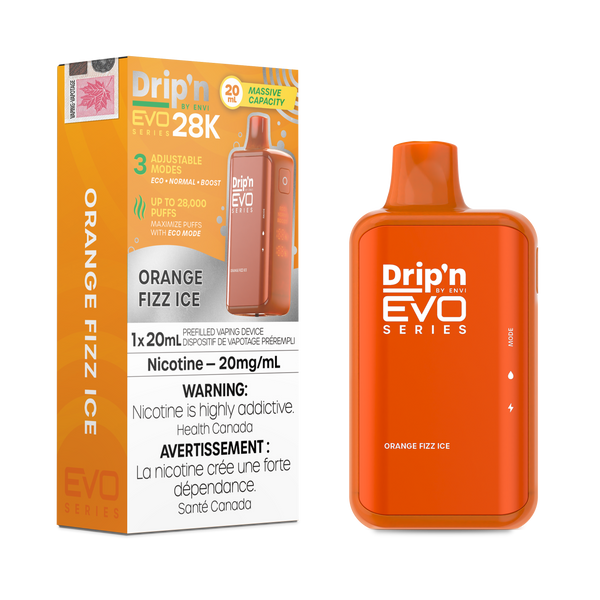 ORANGE FIZZ ICE - DRIP'N EVO 28K BY ENVI (ONTARIO)