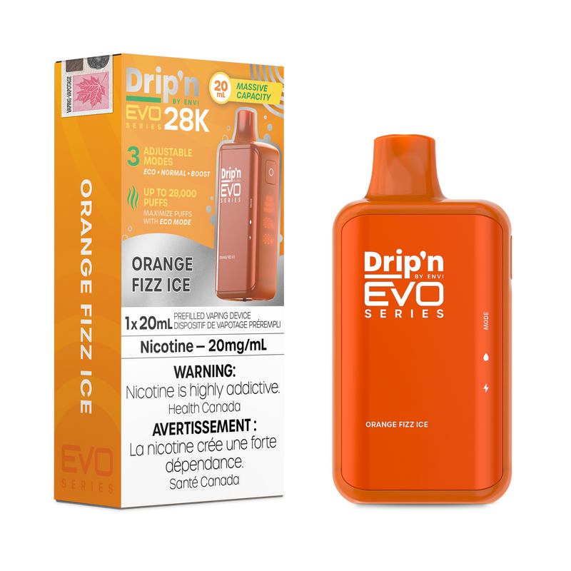 ORANGE FIZZ ICE - DRIP'N EVO 28K BY ENVI (ONTARIO)