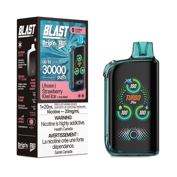 STRAWBERRY KIWI ICE - FASTA BLAST 30K (20mL) (ONTARIO)