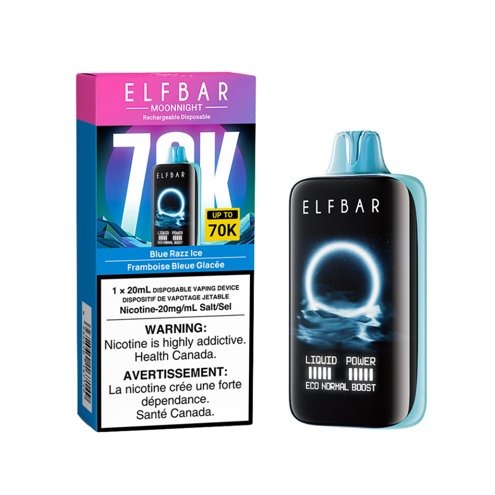 BLUE RAZZ ICE - ELFBAR MOONNIGHT 70K (20mL) (ONTARIO)