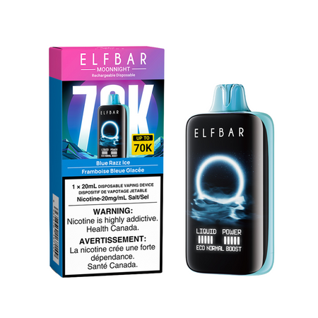 BLUE RAZZ ICE - ELFBAR MOONNIGHT 70K (20mL) (ONTARIO)