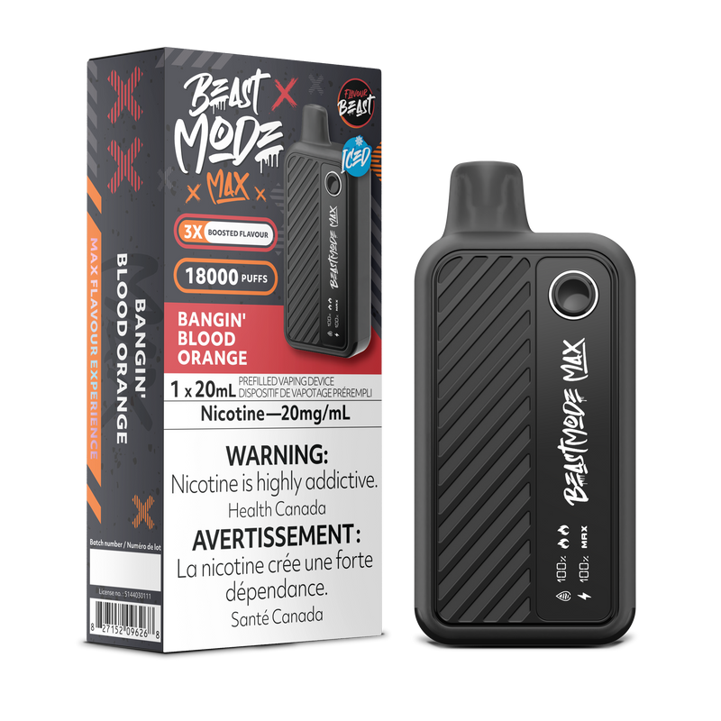 BANGIN' BLOOD ORANGE - FLAVOUR BEAST BEAST MODE MAX (20mL) (ONTARIO)