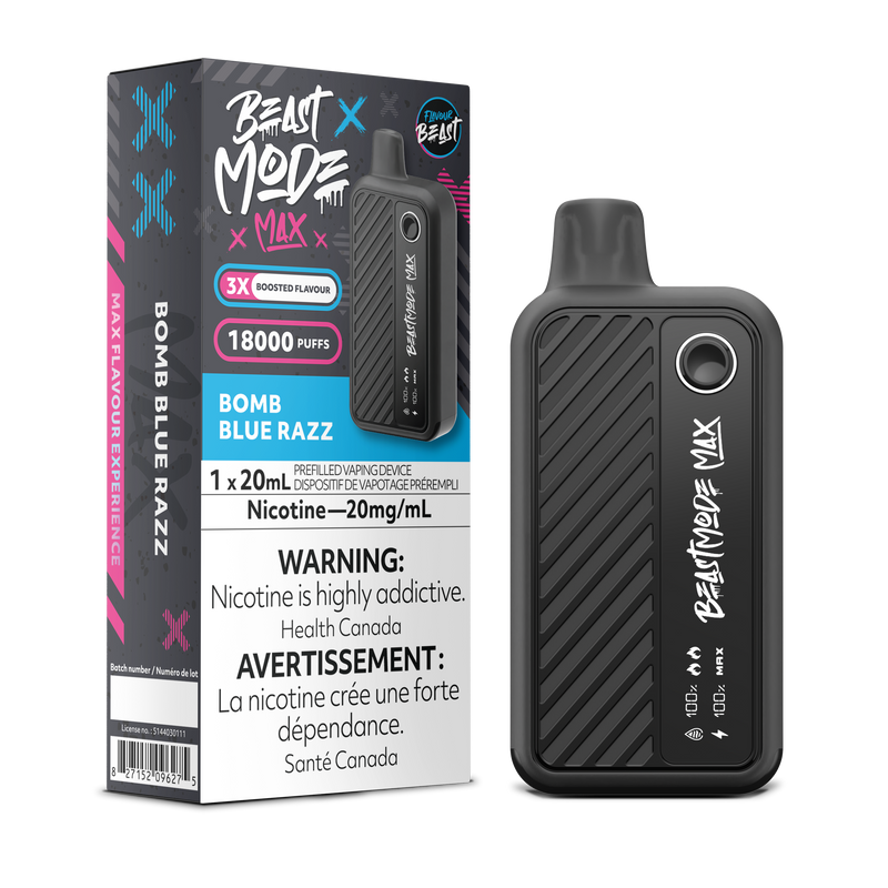 BOMB BLUE RAZZ - FLAVOUR BEAST BEAST MODE MAX (20mL) (ONTARIO)