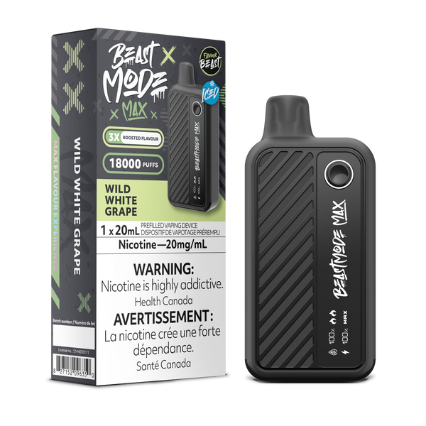 WILD WHITE GRAPE - FLAVOUR BEAST BEAST MODE MAX (20mL) (ONTARIO)