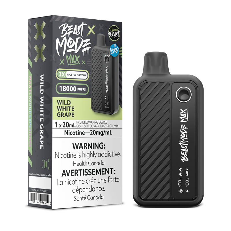 WILD WHITE GRAPE - FLAVOUR BEAST BEAST MODE MAX (20mL) (ONTARIO)