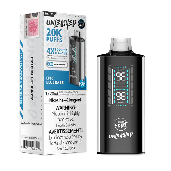 FLAVOUR BEAST UNLEASHED DCP 20K - EPIC BLUE RAZZ (ONTARIO)