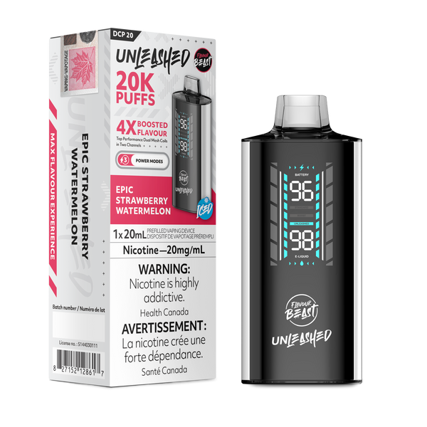 FLAVOUR BEAST UNLEASHED DCP 20K - EPIC STRAWBERRY WATERMELON (ONTARIO)