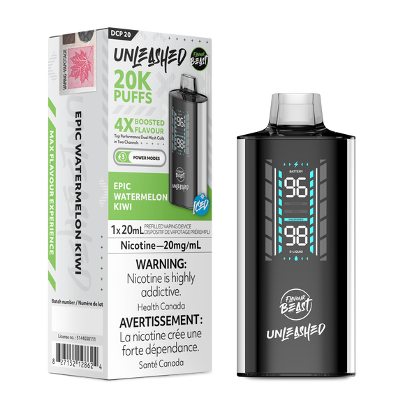 FLAVOUR BEAST UNLEASHED DCP 20K - EPIC WATERMELON KIWI (ONTARIO)