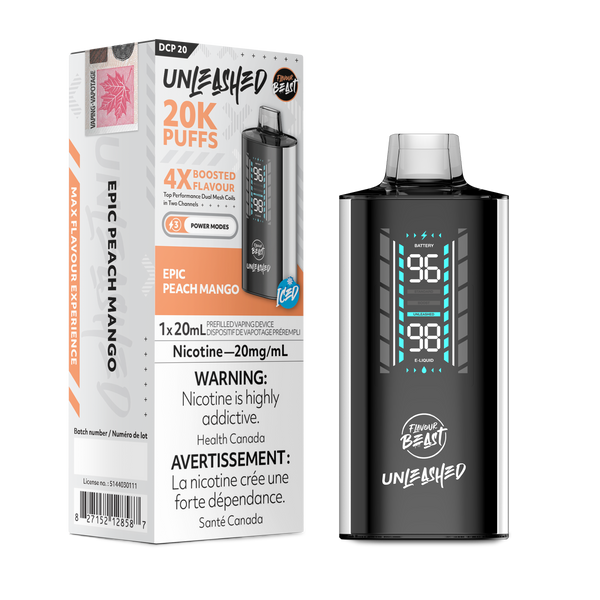 FLAVOUR BEAST UNLEASHED DCP 20K - EPIC PEACH MANGO (ONTARIO)