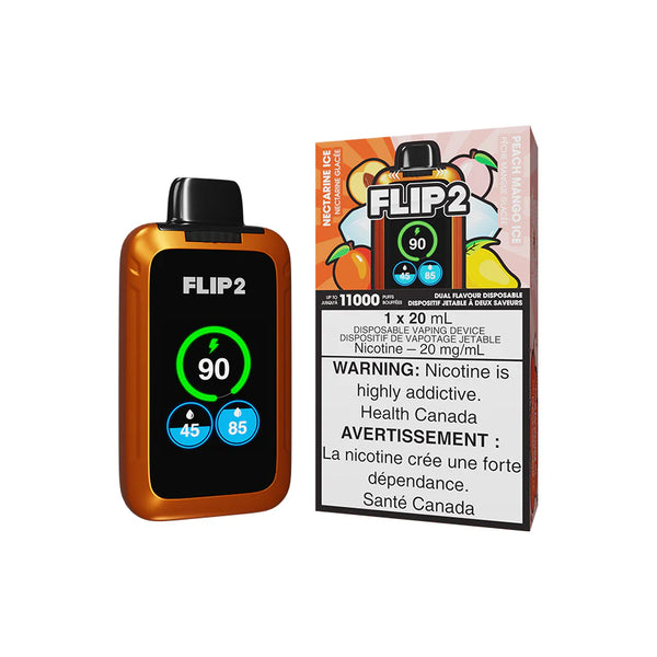 NECTARINE ICE AND PEACH MANGO ICE - FLIP 2 DISPOSABLE (ONTARIO)