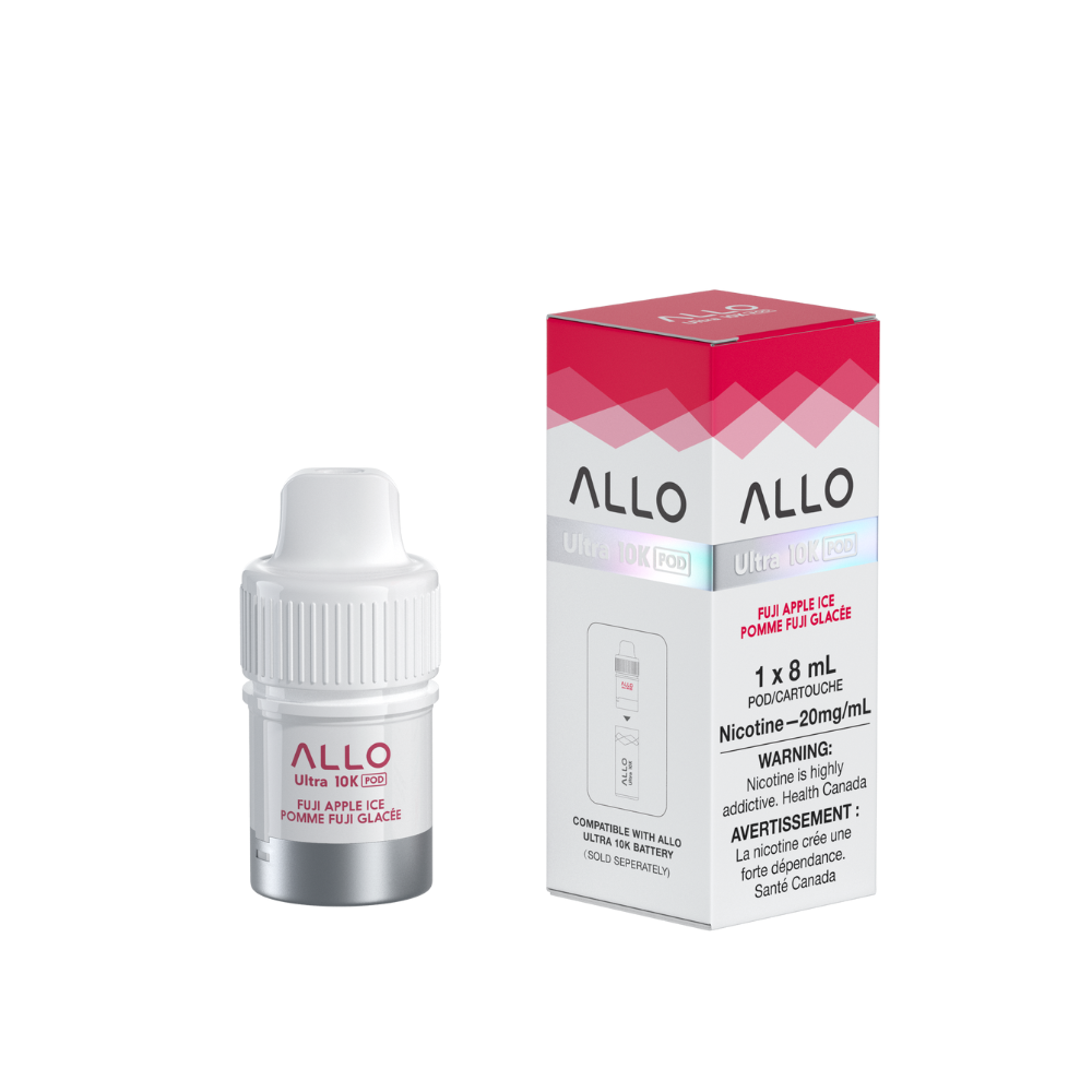 FUJI APPLE ICE - ALLO ULTRA 10K PRE-FILLED PODS (8mL) (POD ONLY, ALLO 10K HYBRID DEVICE REQUIRED)