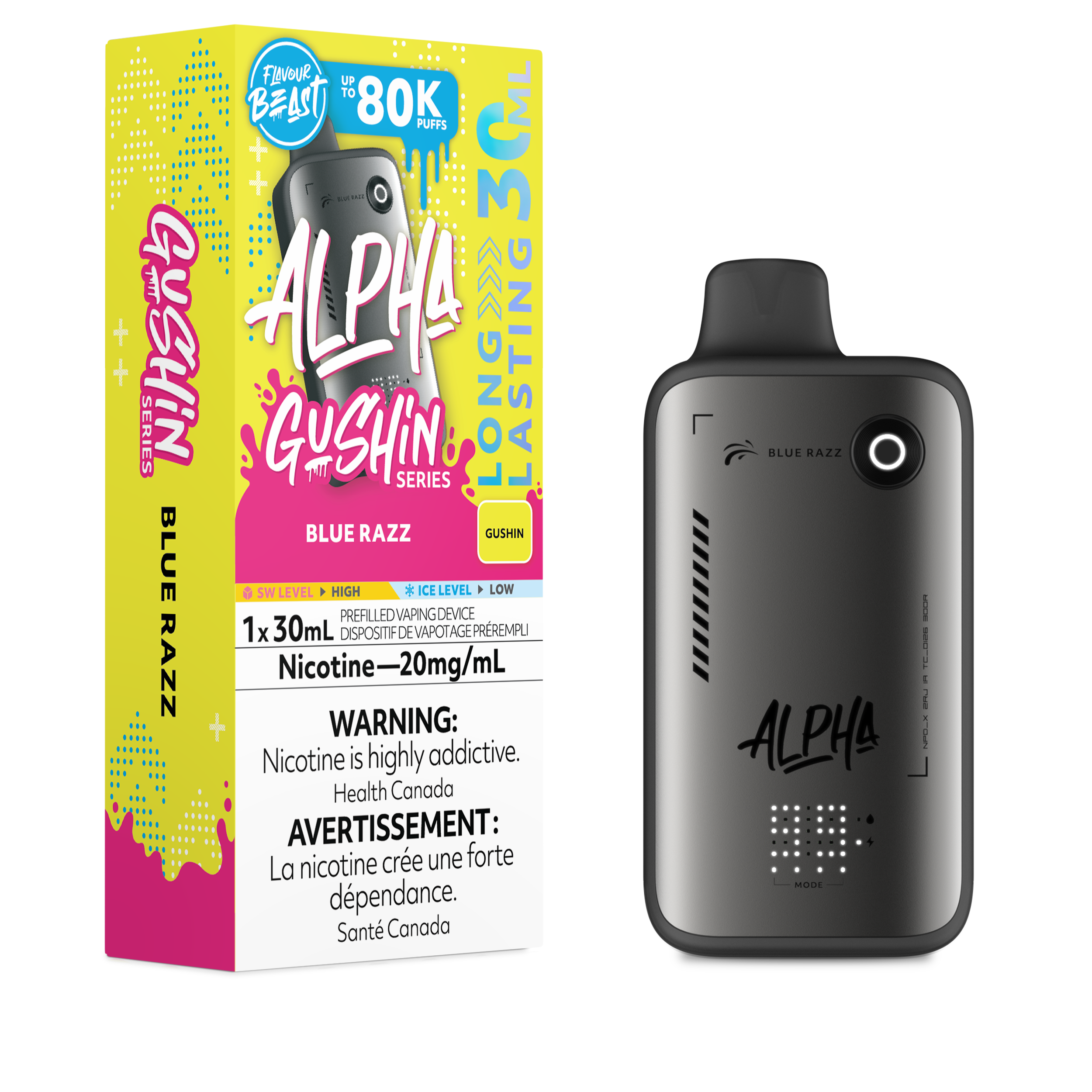 GUSHIN BLUE RAZZ - FLAVOUR BEAST ALPHA (30mL)