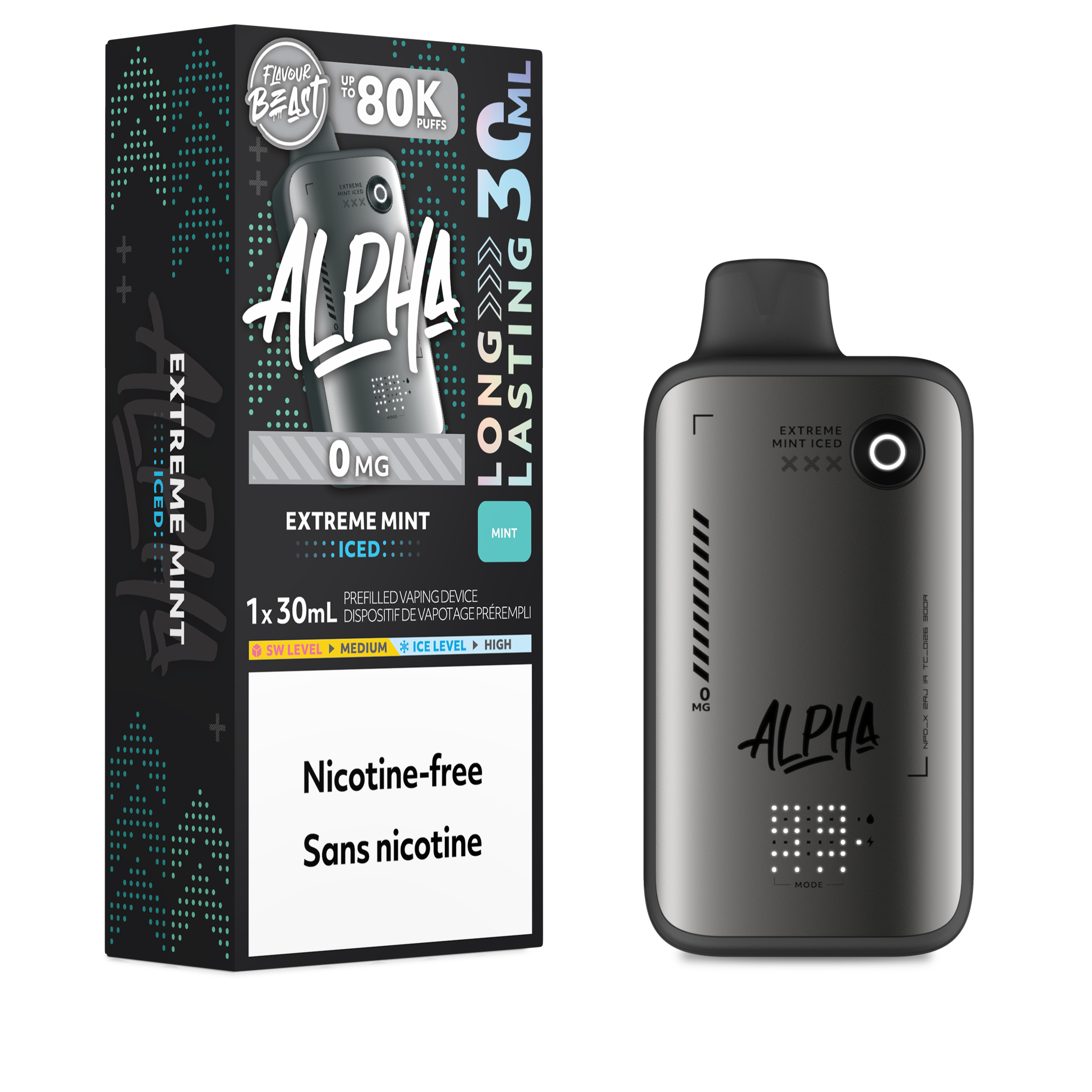 EXTREME MINT - FLAVOUR BEAST ALPHA (30mL) (ZERO NICOTINE)