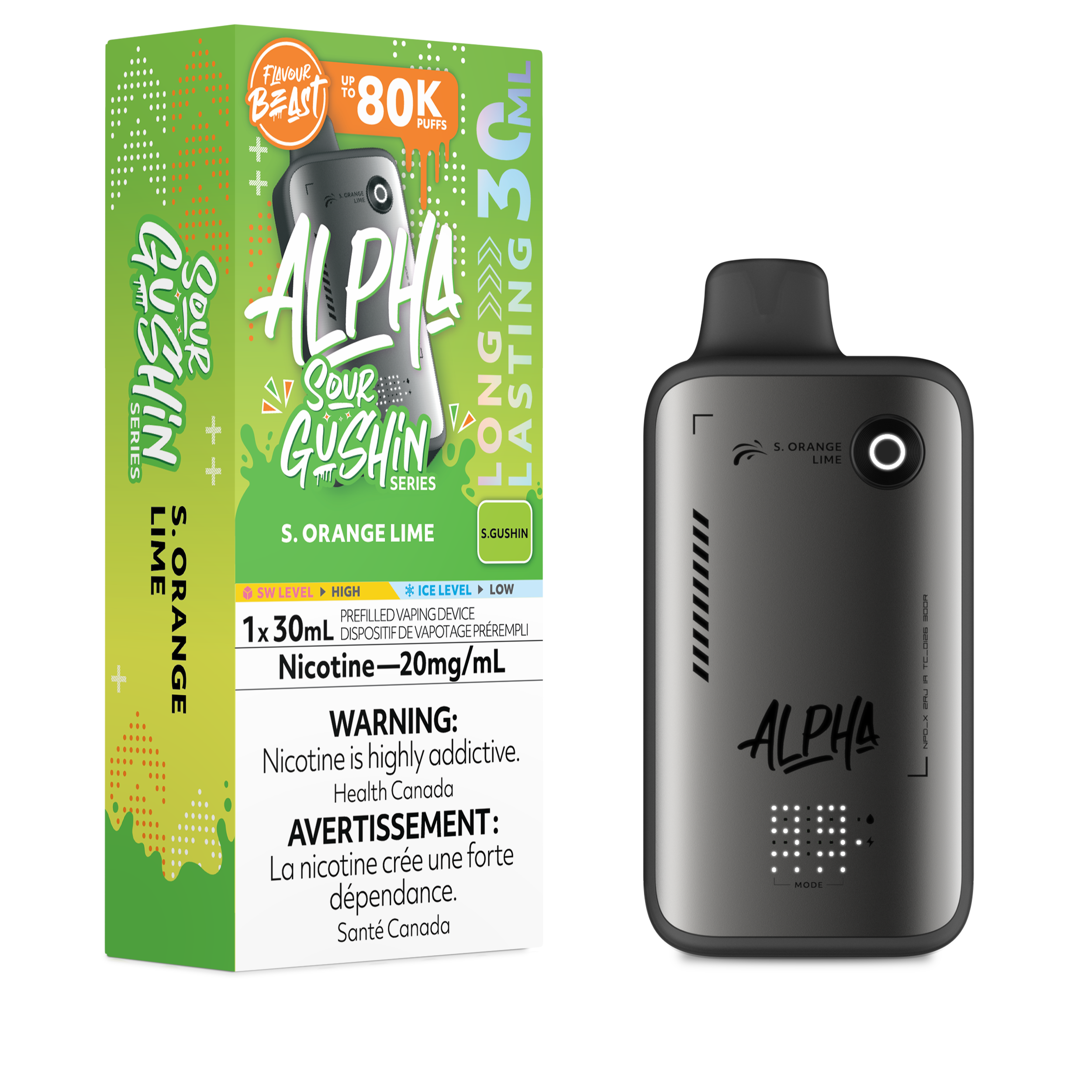 GUSHIN S.ORANGE LIME - FLAVOUR BEAST ALPHA (30mL)