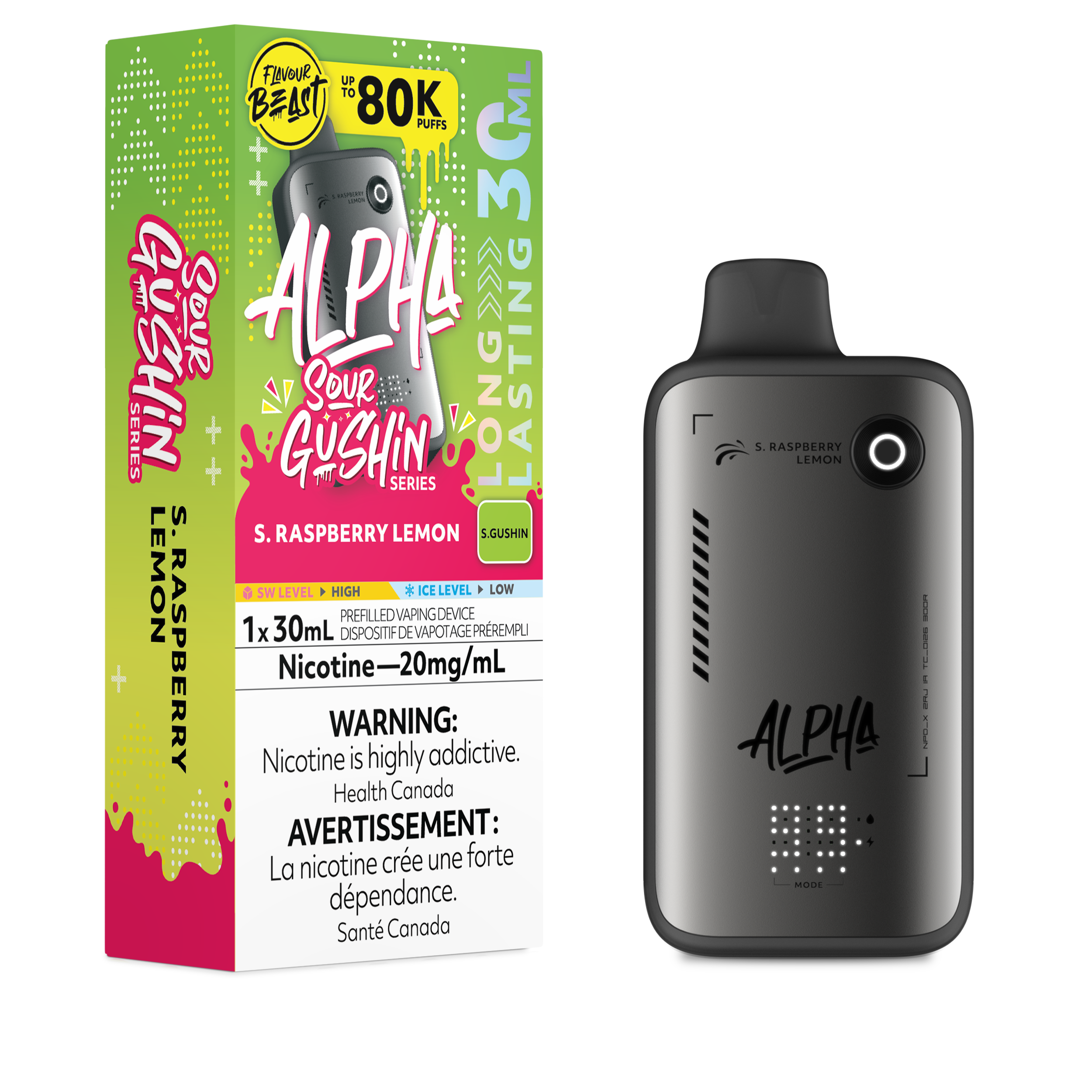 GUSHIN S.RASPBERRY LEMON - FLAVOUR BEAST ALPHA (30mL)
