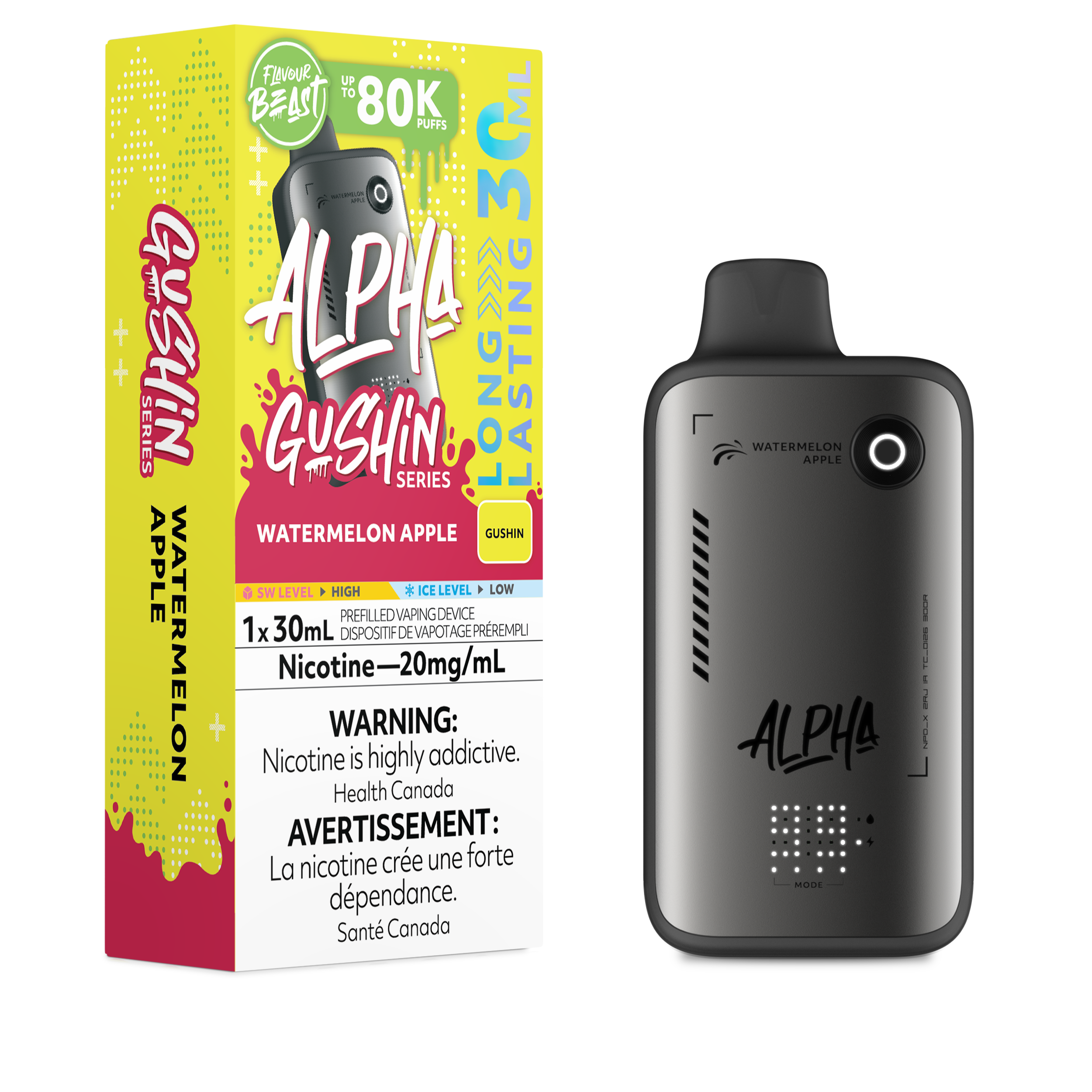 GUSHIN WATERMELON APPLE - FLAVOUR BEAST ALPHA (30mL)