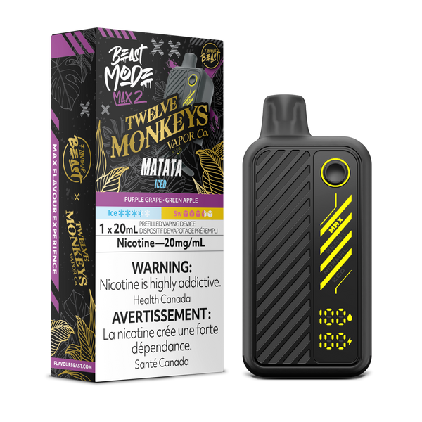 MATATA ICED - FLAVOUR BEAST X 12 MONKEYS BEAST MODE MAX 2 (20mL) (ONTARIO)